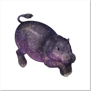Cozy Pygmy Hippo Posters and Art